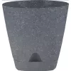 Горшок Амстердам D140 мм с подст. Темный камень 1,35 л