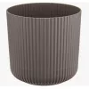 Кашпо Вельвет D180 мм с подст. Французкий серый 3,6 л