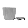 Кашпо Волна D200 мм с вклад. Серый 4 л