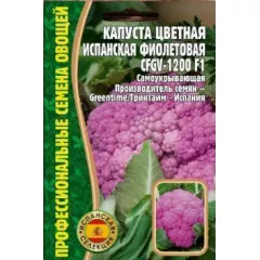 Капуста цветная Испанская фиолетовая CFGV-1200 10 шт РЕДКИЕ СЕМЕНА