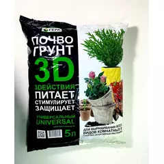 Гера Грунт 3D Универсальный 5 л