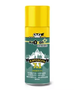 NADZOR аэрозоль EXTREME 7в1 от комаров, клещей, мошки, мокрецов, слепней, москитов, блох 100 мл