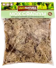 UNONATURA Мох сфагнум 1 л