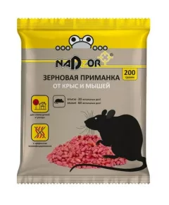 NADZOR Зерновая приманка от мышей и крыс 200 г
