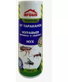 Гранулы от тараканов, муравьев, мух 100г ARGUS