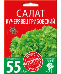 Салат Кучерявец Грибовский 3 г АГРОУСПЕХ МНОГО-ВЫГОДНО