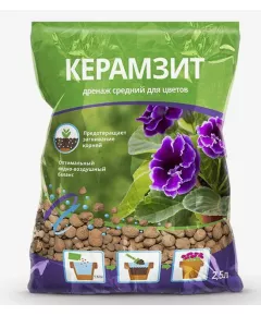 Керамзит дренаж средний 10-20 мм 2,5 л ДЦ