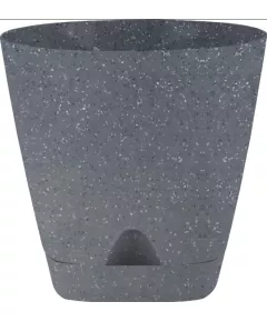 Горшок Амстердам D110 мм с подст. Темный камень 0,65 л