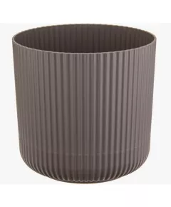 Кашпо Вельвет D140 мм с подст. Французкий серый 1,6 л