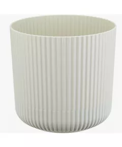 Кашпо Вельвет D140 мм с подст. Белый ротанг 1,6 л