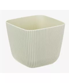 Кашпо ПИКАНТО Белый ротанг 150х150 мм 1,8 л с поддоном