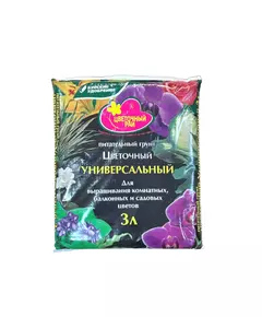 Грунт Цветочный Универсальный Цветочный рай 3 л
