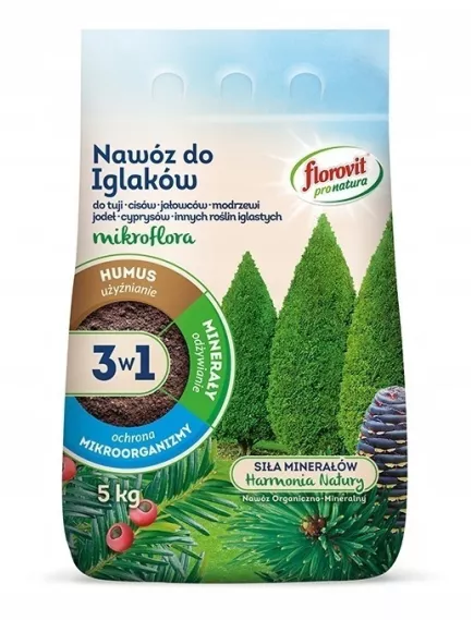 FLOROVIT Флоровит Про Натура для хвойных 3в1 гранулированное  5 кг