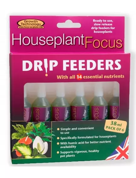 GT HOUSEPLANT FOCUS DRIP FEEDERS для комнатных растений 6*38 мл
