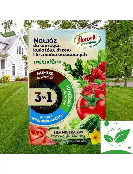 FLOROVIT Флоровит Про Натура Микрофлора 3в1 для овощей, цветов и плодовых 1 кг