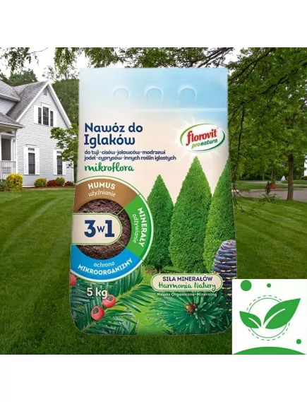 FLOROVIT Флоровит Про Натура для хвойных 3в1 гранулированное  5 кг