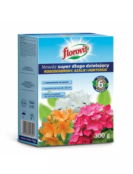 FLOROVIT Флоровит Для рододендронов, азалии и гортензий, длительного действия 300 г