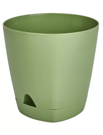 Горшок Амстердам D140 мм с подст. Оливковый 1,35 л