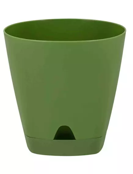 Горшок Амстердам D170 мм с подст. Оливковый 2,5 л