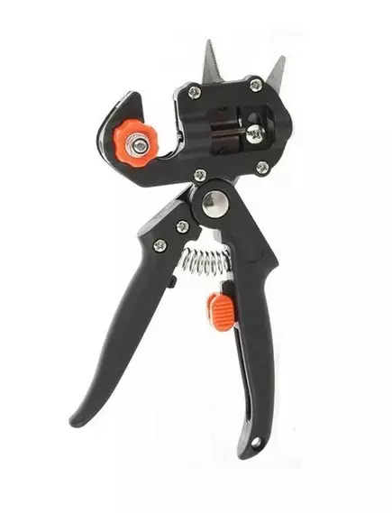 Секатор прививочный UN-8201 UNITRAUM с 2-мя дополнительными лезвиями и валиком в блистере