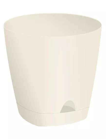 Горшок Амстердам D200 мм с подст Сливочный 4 л