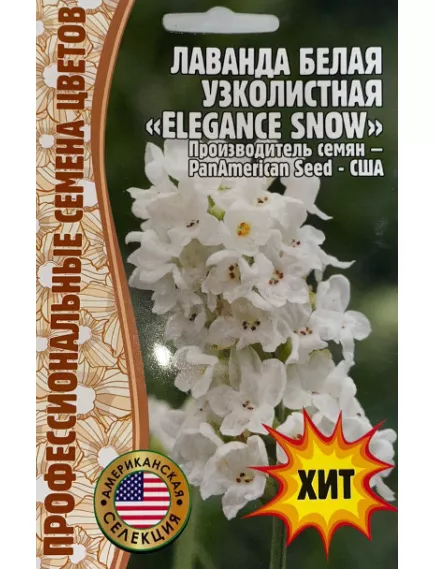 Лаванда белая ELEGANCE SNOW  5 шт РЕДКИЕ СЕМЕНА