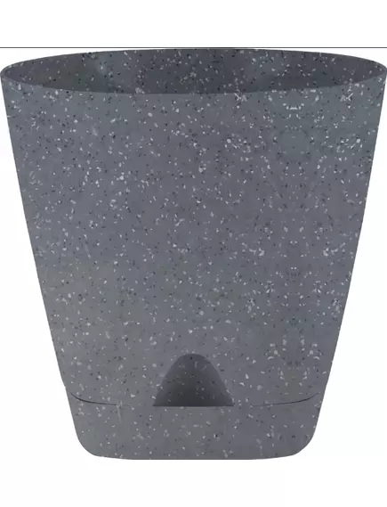 Горшок Амстердам D140 мм с подст. Темный камень 1,35 л
