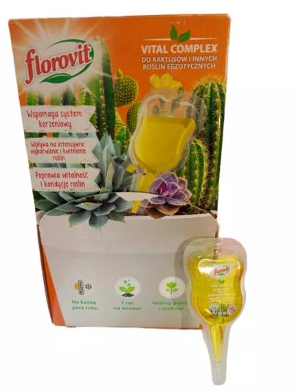 FLOROVIT Флоровит Удобрение VITAL COMPLEX для экзотических растений (кактусов, суккулентов и др.) 30 мл