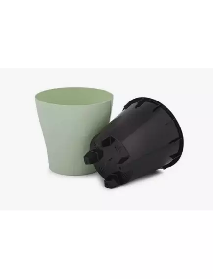 Горшок Лея D210 мм двойной Светло Зеленый 5 л