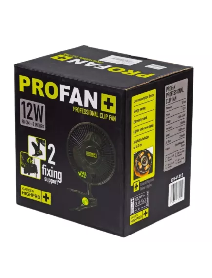 CLIP FAN Вентилятор на клипсе 12W 20 см GH-V-115-EU