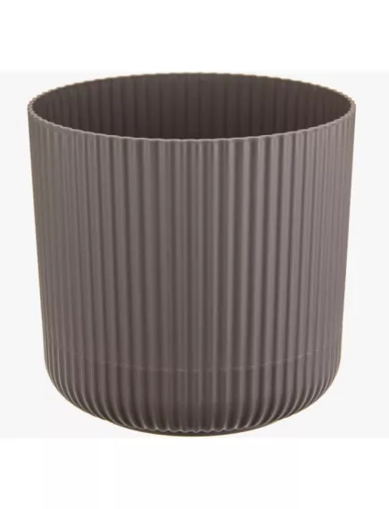 Кашпо Вельвет D180 мм с подст. Французкий серый 3,6 л